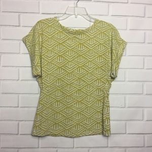 ANTHROPOLOGIE POSTMARK Tribal Top | Green/Gray | S